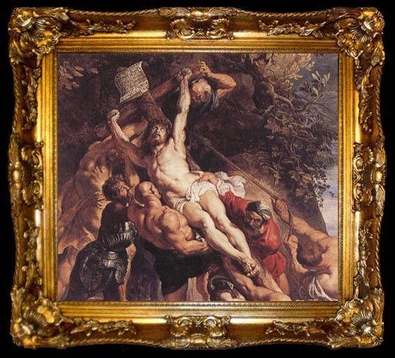 framed  Peter Paul Rubens The Raishing of the Cross (mk01), ta009-2